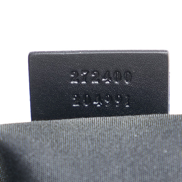 グッチ GGキャンバス アビー ショルダーバッグ 272400 グリーン ブラック キャンバス レザー レディース GUCCI 【中古】