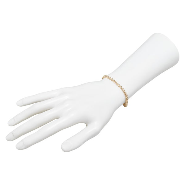 K18YG イエローゴールド ダイヤ1.00ct テニスチェーン ブレスレット レディース 【中古】
