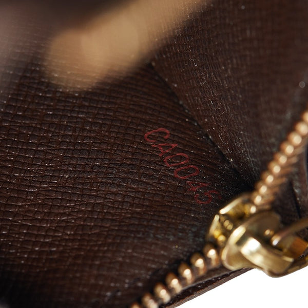 ルイ ヴィトン ダミエ ポルトモネ クレディ 長財布 N61726 エベヌ ブラウン PVC レディース LOUIS VUITTON 【中古】