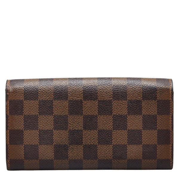 ルイ ヴィトン ダミエ ポルトモネ クレディ 長財布 N61726 エベヌ ブラウン PVC レディース LOUIS VUITTON 【中古】