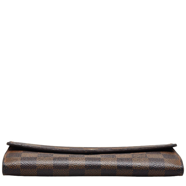 ルイ ヴィトン ダミエ ポルトモネ クレディ 長財布 N61726 エベヌ ブラウン PVC レディース LOUIS VUITTON 【中古】