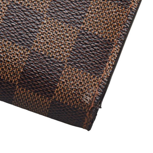 ルイ ヴィトン ダミエ ポルトモネ クレディ 長財布 N61726 エベヌ ブラウン PVC レディース LOUIS VUITTON 【中古】
