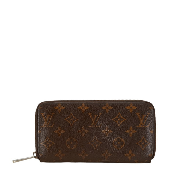 ルイ ヴィトン モノグラム ジッピーウォレット ラウンドファスナー 長財布 M41895 ブラウン PVC レディース LOUIS VUITTON 【中古】