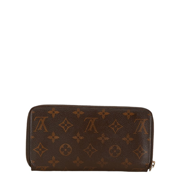 ルイ ヴィトン モノグラム ジッピーウォレット ラウンドファスナー 長財布 M41895 ブラウン PVC レディース LOUIS VUITTON 【中古】