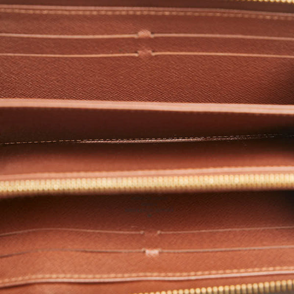 ルイ ヴィトン モノグラム ジッピーウォレット ラウンドファスナー 長財布 M41895 ブラウン PVC レディース LOUIS VUITTON 【中古】