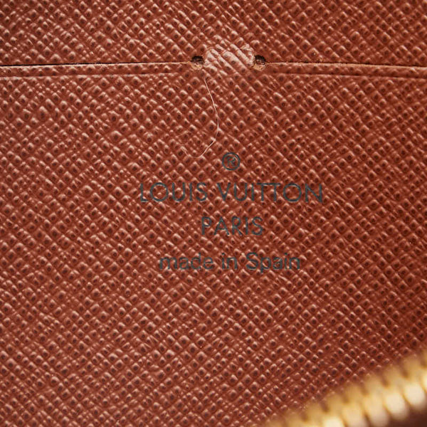 ルイ ヴィトン モノグラム ジッピーウォレット ラウンドファスナー 長財布 M41895 ブラウン PVC レディース LOUIS VUITTON 【中古】