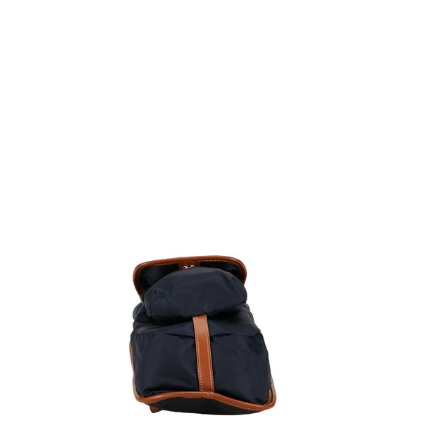 オロビアンコ ミニリュック バックパック ボディバッグ ネイビー ブラウン ナイロン レザー メンズ Orobianco 【中古】