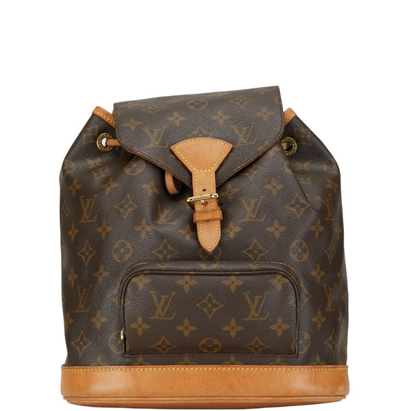 ルイ ヴィトン モノグラム モンスリMM リュック バックパック M51136 ブラウン PVC レザー レディース LOUIS VUITTON 【中古】