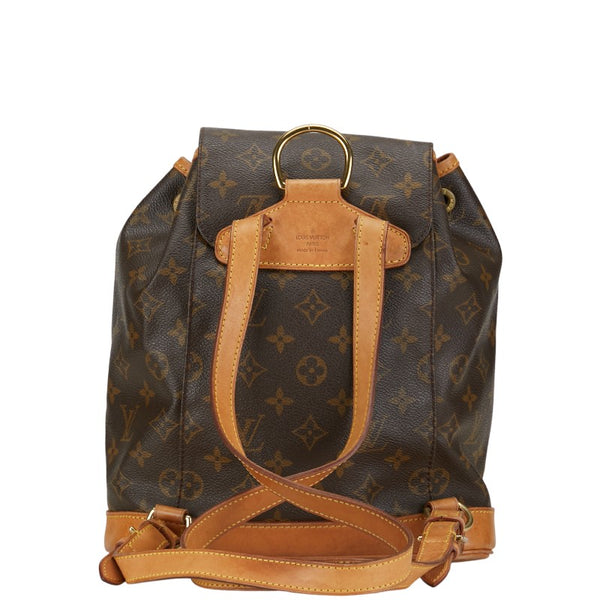ルイ ヴィトン モノグラム モンスリMM リュック バックパック M51136 ブラウン PVC レザー レディース LOUIS VUITTON 【中古】
