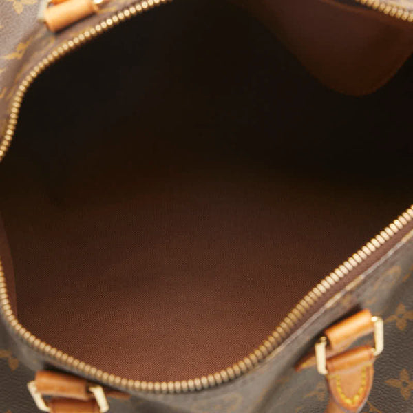 ルイ ヴィトン モノグラム スピーディ30 ハンドバッグ M41526 ブラウン PVC レザー レディース LOUIS VUITTON 【中古】