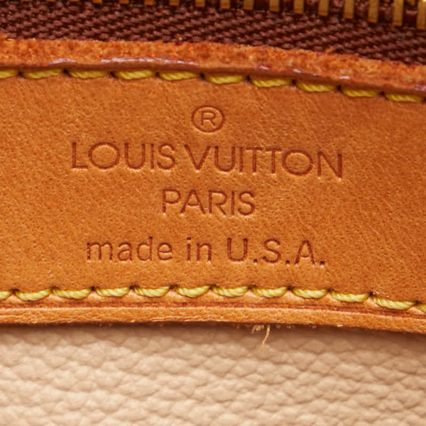 ルイ ヴィトン モノグラム プチ バケットPM トートバッグ ショルダーバッグ M42238 ブラウン PVC レザー レディース LOUIS VUITTON 【中古】