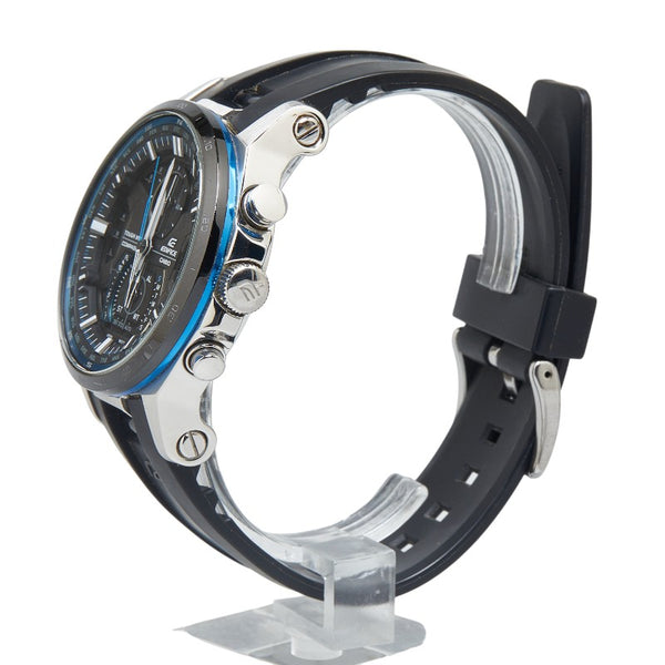 カシオ エディフィス 腕時計 EQW-A1200B タフソーラー ブラック文字盤 ステンレススチール メンズ CASIO 【中古】