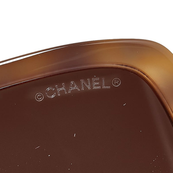 シャネル ロゴ サングラス 5408-A ブラウン プラスチック レディース CHANEL 【中古】
