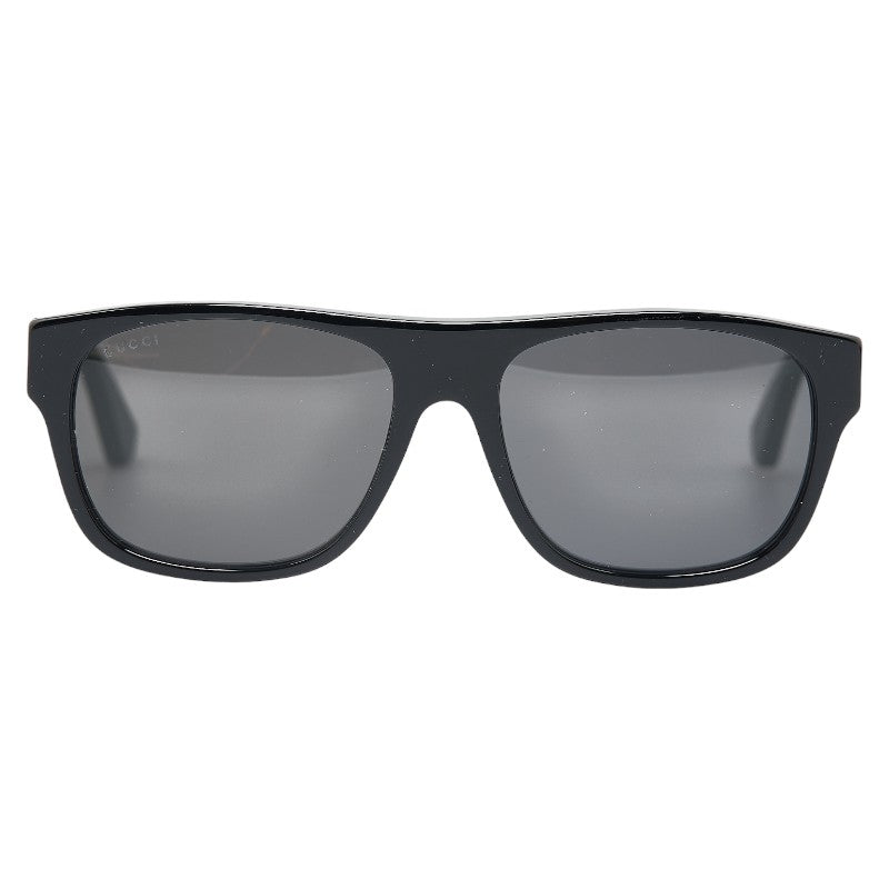 グッチ アイウェア シェリーライン サングラス GG0341S ブラック プラスチック メンズ GUCCI 【中古】