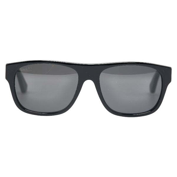 グッチ アイウェア シェリーライン サングラス GG0341S ブラック プラスチック メンズ GUCCI 【中古】