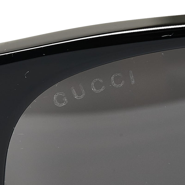 グッチ アイウェア シェリーライン サングラス GG0341S ブラック プラスチック メンズ GUCCI 【中古】