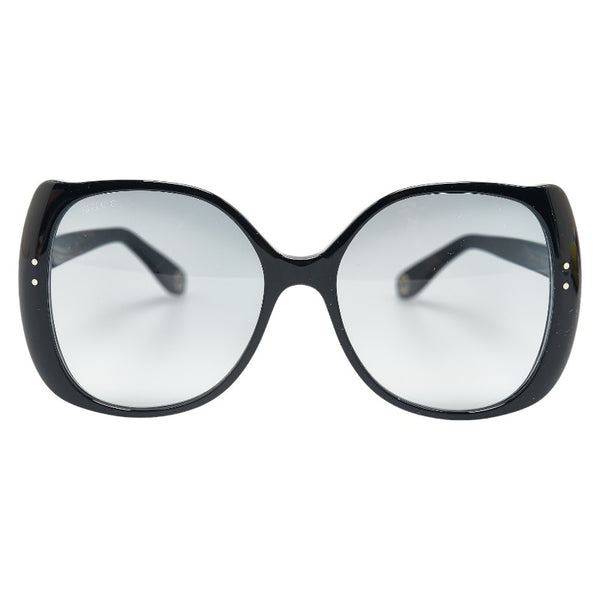 グッチ GG ロゴ キャットアイ サングラス GG0472S ブラック プラスチック レディース GUCCI 【中古】