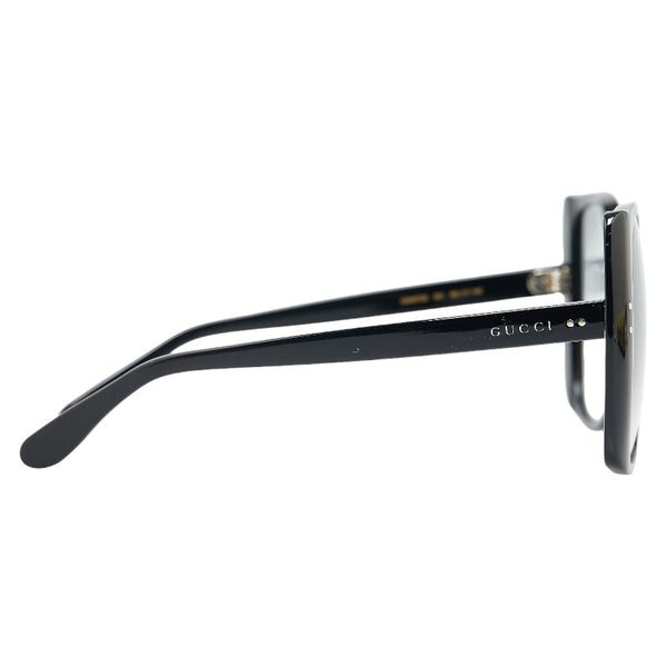 グッチ GG ロゴ キャットアイ サングラス GG0472S ブラック プラスチック レディース GUCCI 【中古】