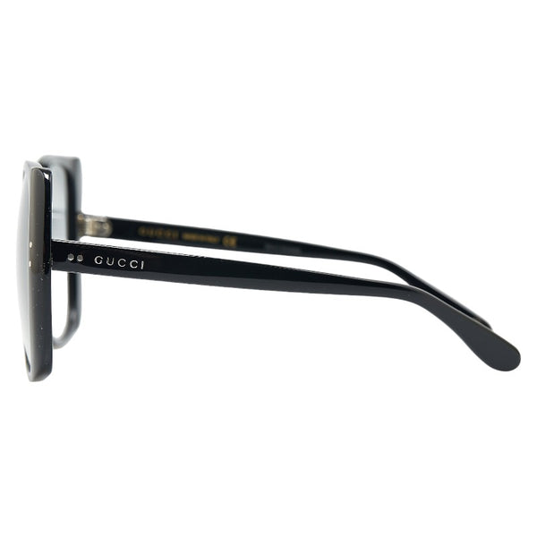 グッチ GG ロゴ キャットアイ サングラス GG0472S ブラック プラスチック レディース GUCCI 【中古】