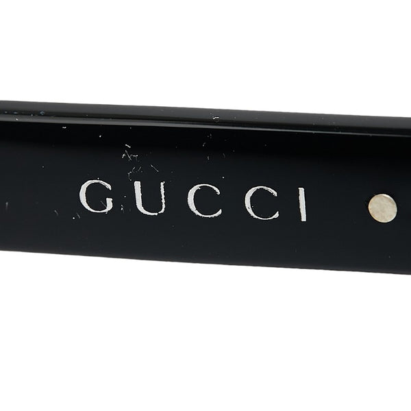グッチ GG ロゴ キャットアイ サングラス GG0472S ブラック プラスチック レディース GUCCI 【中古】