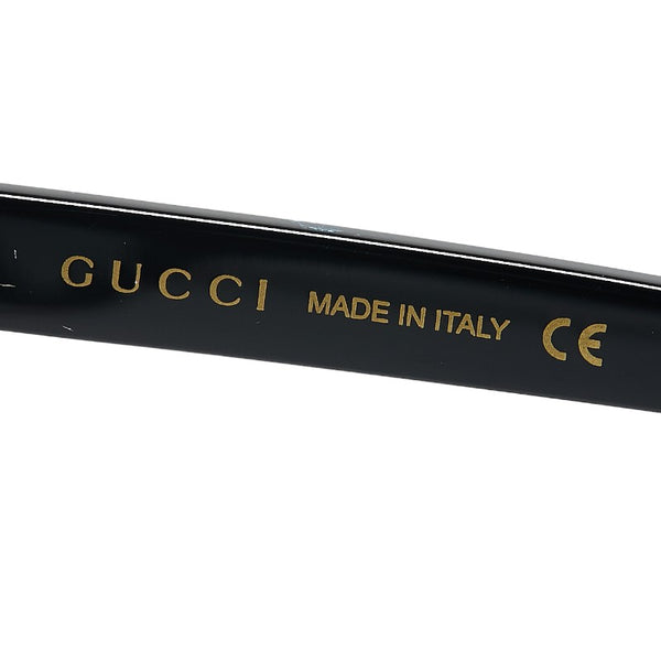 グッチ GG ロゴ キャットアイ サングラス GG0472S ブラック プラスチック レディース GUCCI 【中古】