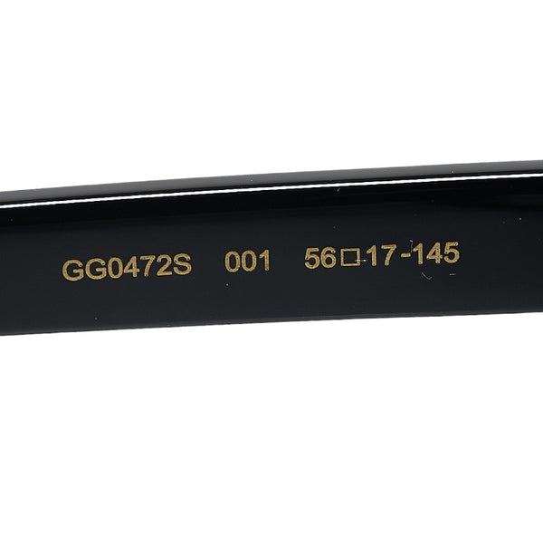 グッチ GG ロゴ キャットアイ サングラス GG0472S ブラック プラスチック レディース GUCCI 【中古】