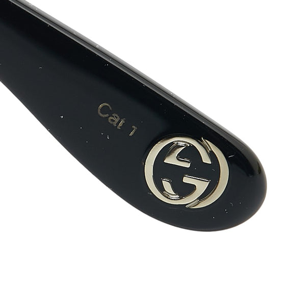 グッチ GG ロゴ キャットアイ サングラス GG0472S ブラック プラスチック レディース GUCCI 【中古】