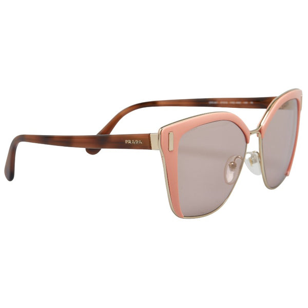 プラダ サングラス SPR56T ブラウン ピンク プラスチック メタル レディース PRADA 【中古】