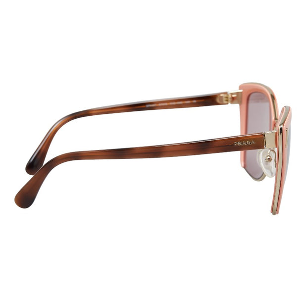 プラダ サングラス SPR56T ブラウン ピンク プラスチック メタル レディース PRADA 【中古】