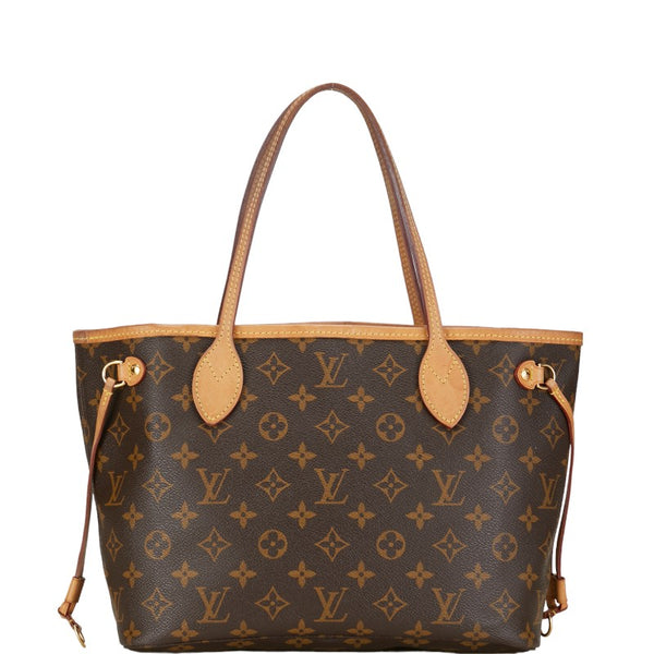 ルイ ヴィトン モノグラム ネヴァーフルPM ハンドバッグ トートバッグ M41245 ブラウン PVC レザー レディース LOUIS VUITTON 【中古】