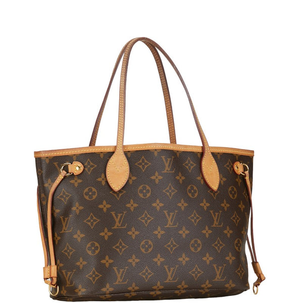 ルイ ヴィトン モノグラム ネヴァーフルPM ハンドバッグ トートバッグ M41245 ブラウン PVC レザー レディース LOUIS VUITTON 【中古】