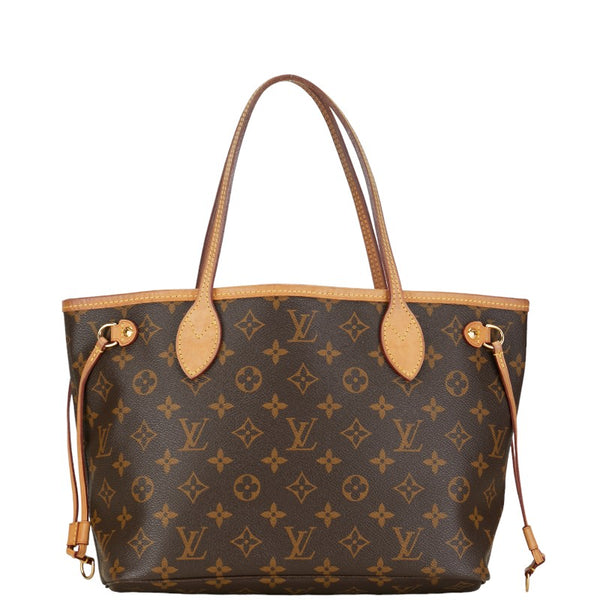 ルイ ヴィトン モノグラム ネヴァーフルPM ハンドバッグ トートバッグ M41245 ブラウン PVC レザー レディース LOUIS VUITTON 【中古】
