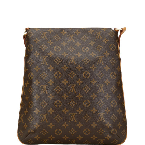 ルイ ヴィトン モノグラム ミュゼット 斜め掛け ショルダーバッグ M51256 ブラウン PVC レザー レディース LOUIS VUITTON 【中古】