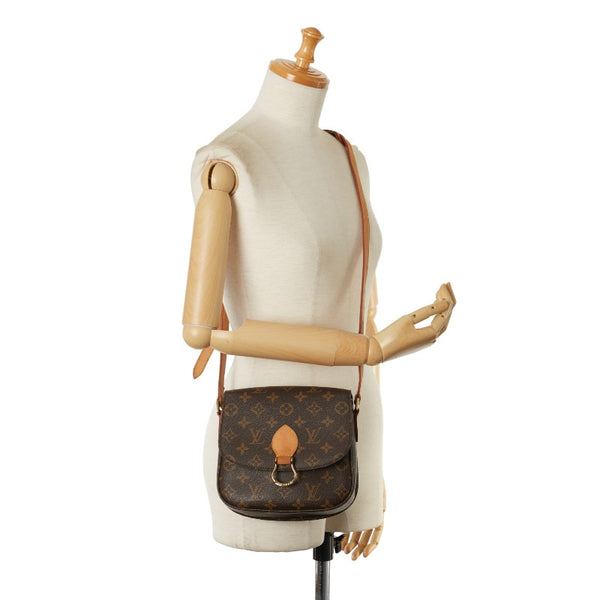 ルイ ヴィトン モノグラム サンクルー ショルダーバッグ M51243 ブラウン PVC レザー レディース LOUIS VUITTON 【中古】