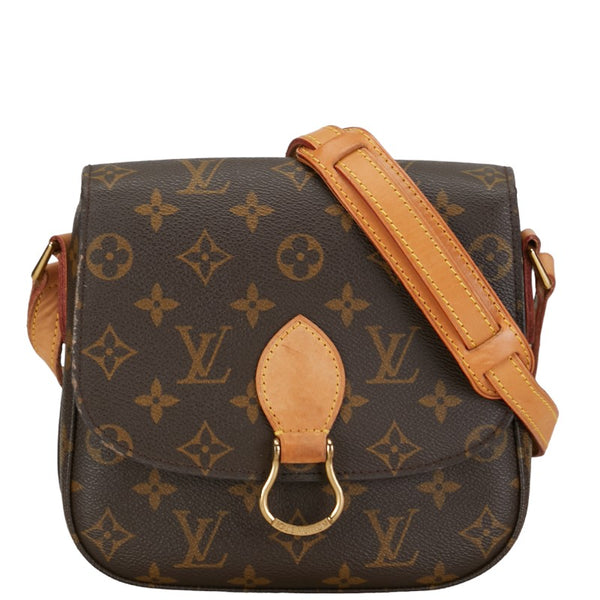 ルイ ヴィトン モノグラム サンクルー ショルダーバッグ M51243 ブラウン PVC レザー レディース LOUIS VUITTON 【中古】