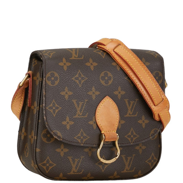ルイ ヴィトン モノグラム サンクルー ショルダーバッグ M51243 ブラウン PVC レザー レディース LOUIS VUITTON 【中古】