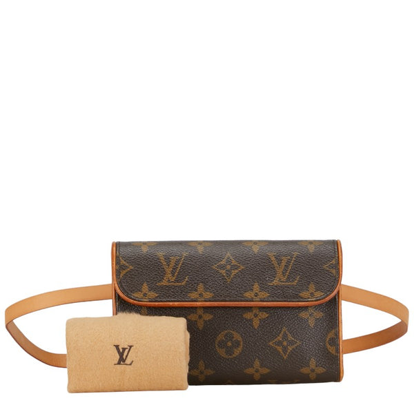 ルイ ヴィトン モノグラム ポシェット フロランティーヌ XS ウエストバッグ M51855 ブラウン PVC レザー レディース LOUIS VUITTON 【中古】