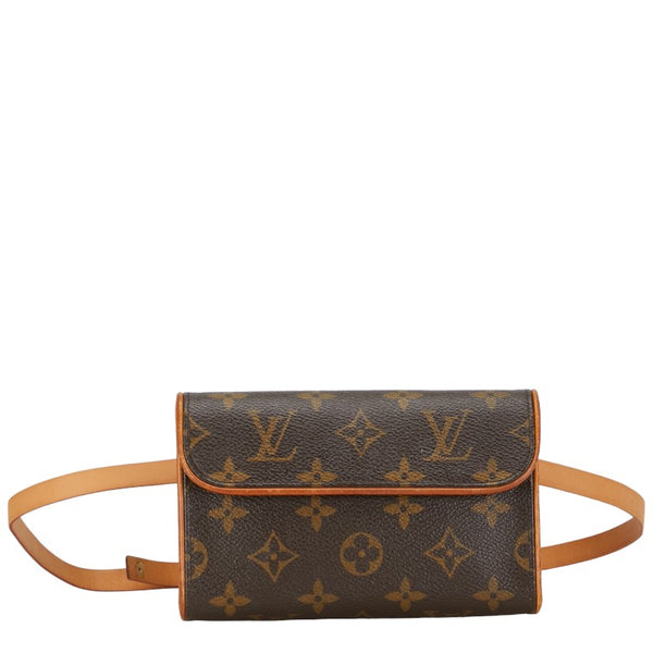 ルイ ヴィトン モノグラム ポシェット フロランティーヌ XS ウエストバッグ M51855 ブラウン PVC レザー レディース LOUIS VUITTON 【中古】