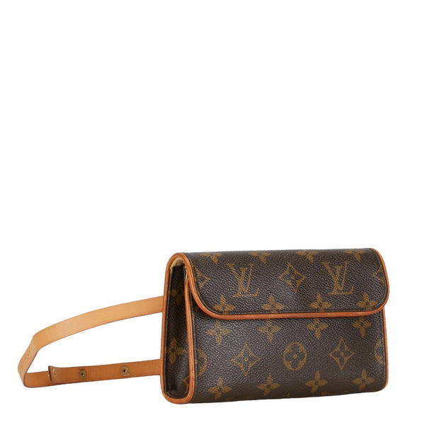 ルイ ヴィトン モノグラム ポシェット フロランティーヌ XS ウエストバッグ M51855 ブラウン PVC レザー レディース LOUIS VUITTON 【中古】