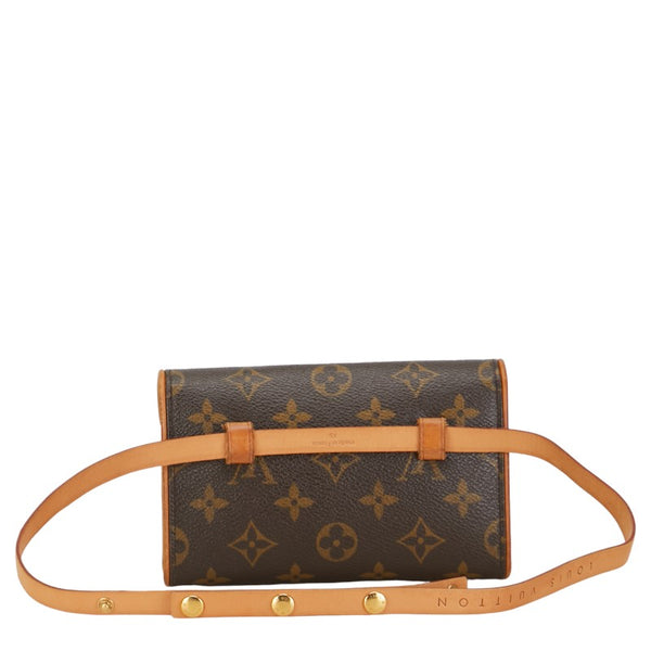 ルイ ヴィトン モノグラム ポシェット フロランティーヌ XS ウエストバッグ M51855 ブラウン PVC レザー レディース LOUIS VUITTON 【中古】