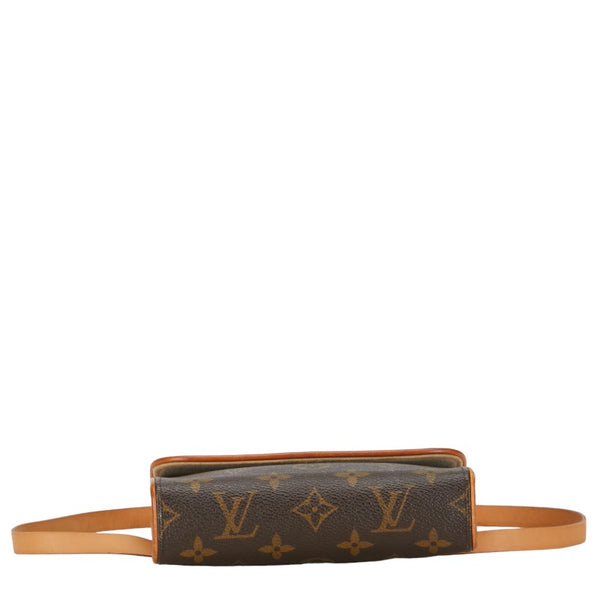 ルイ ヴィトン モノグラム ポシェット フロランティーヌ XS ウエストバッグ M51855 ブラウン PVC レザー レディース LOUIS VUITTON 【中古】