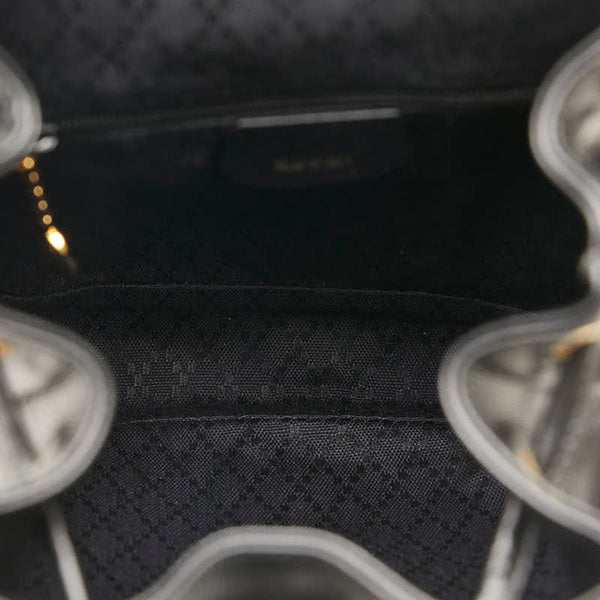 グッチ バンブー リュック バックパック 003 3444 0030 ブラック レザー レディース GUCCI 【中古】