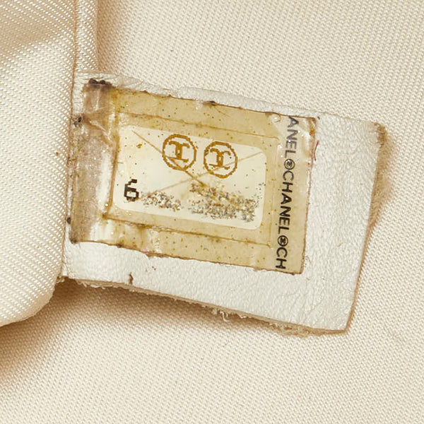 シャネル ニュートラベルライン ハンドバッグ トートバッグ ベージュ キャンバス レザー レディース CHANEL 【中古】