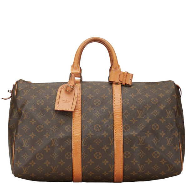 ルイ ヴィトン モノグラム キ－ポル45 旧型 ボストンバッグ M41428 ブラウン PVC レザー レディース LOUIS VUITTON 【中古】