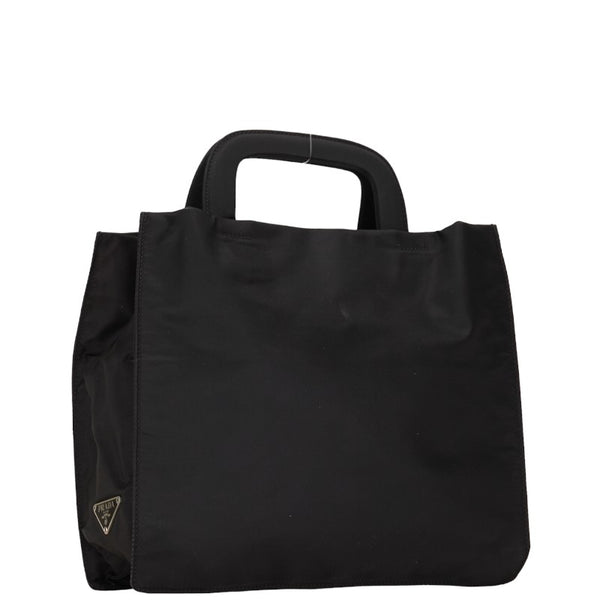 プラダ 三角ロゴプレート ハンドバッグ ショルダーバッグ 2WAY B8901 ブラック ナイロン レディース PRADA 【中古】