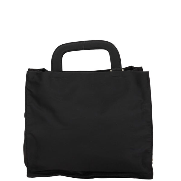プラダ 三角ロゴプレート ハンドバッグ ショルダーバッグ 2WAY B8901 ブラック ナイロン レディース PRADA 【中古】