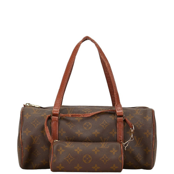 ルイ ヴィトン モノグラム パピヨン30(旧) ハンドバッグ M51365 ブラウン PVC レザー レディース LOUIS VUITTON 【中古】
