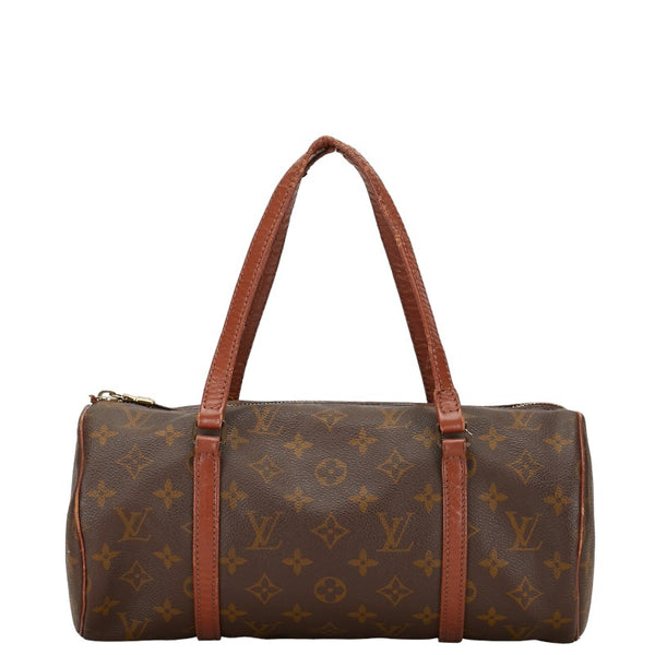 ルイ ヴィトン モノグラム パピヨン30(旧) ハンドバッグ M51365 ブラウン PVC レザー レディース LOUIS VUITTON 【中古】