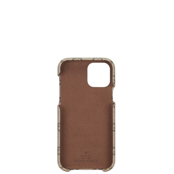 グッチ GGスプリーム バンパー  iphone12/12Pro用ケース 668406 ベージュ PVC レディース GUCCI 【中古】