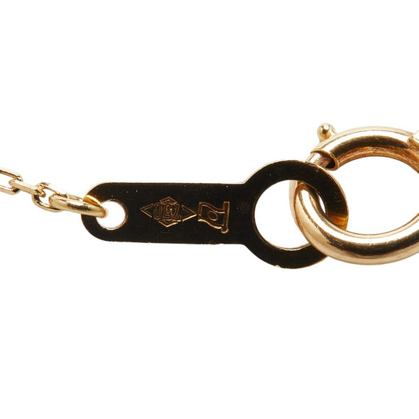 K18YG イエローゴールド ルビー0.30ct ダイヤ0.16ct ペンダントネックレス レディース 【中古】